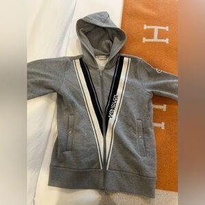 Moncler Boy's Graphic Logo Zip-Up Sweatshirt